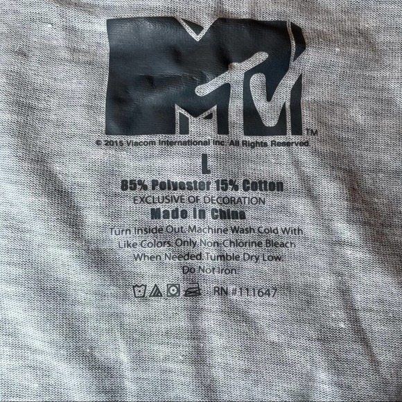 NWT MTV CROPPED TANK TOP LACE HEM GRAY FLORAL - LG - Picture 3 of 4